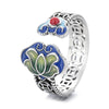 Lotus Flower and Ruyi Adjustable Ring