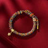 Handwoven Tibetan Style Corn Knot Bracelet with Bell