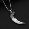 Imitation Wolf Tooth Steel Balance Necklace Pendant