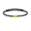 999 Gold Bead Rope Bracelet Handmade