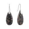 Emperor Stone Earrings Natural Teardrop Gemstone Dangles