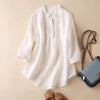 Women's Casual Three Quarter Sleeve Plain Shirt