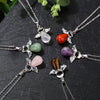 Little Angel Wings Natural Crystal Luck Necklace Pendant
