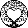 Tree of Life Metal Wall Art, Iron Silhouette Decor