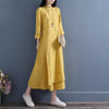 New Chinese Style Long Dress with Frog Buttons