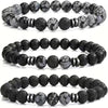 Protection Tiger's Eye Bracelet with Volcanic Stone