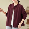 Women's Jacket Solid Color Long Sleeve Outerwear With Pockets