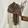 Vintage Paisley Shawl: Soft Tassel Scarf for Women