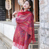 Tibetan Shawl Paisley Wrap Scarf