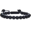 Natural Crystal Gemstone Beads Unisex Macrame Bracelet