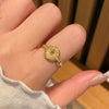 Auspicious Cloud Peace Buckle Gourd Ring Adjustable