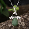 Little Angel Wings Natural Crystal Luck Necklace Pendant