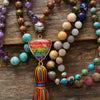 7 Chakra Rainbow Eye Stone Mala Necklace with Tassel