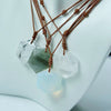 Hexagon Crystal Pendant Necklace Handmade Adjustable Cord