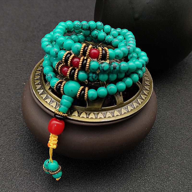 108 Bead Tibetan Style Mala Bracelet Necklace