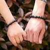 Black Obsidian Phoenix Dragon Bracelet, 8mm Beads