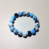 Galaxy Agate Bracelet, Cosmic Stone Beads
