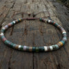 Natural Stone Spacer Bead Bracelet