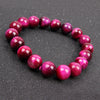 Natural Tiger Eye Bracelet, Polished Stone Beads