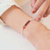 Rose Quartz and Strawberry Quartz 2mm Ultra-Thin Beads Bracelet