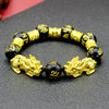 FengShui PiXiu Wealth Bracelet with Gold Tone Accents