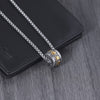 Om Mani Padme Hum Titanium Steel Necklace Pendant