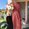 Vintage Paisley Shawl: Soft Tassel Scarf for Women