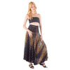 Printed Wrap Maxi Skirt, Boho Summer Long Skirt
