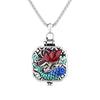 Koi Fish Lotus Copper Prayer Box Necklace Pendant