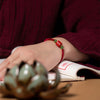 Cinnabar Mantra Bracelet with Red or Black Cord