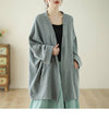 Women's Kimono Cotton Linen Zen Jacket With Pockets