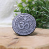 Shungite Phone Sticker, Round Carved Symbol Charm