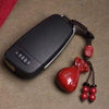 Cinnabar Keychain with Traditional Chinese Motifs