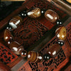 Agate Barrel Bead Bracelet with Spacers
