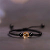 Citrine Bead King Kong Knot Peace Knot Luck Rope Bracelet