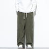 Men's Corduroy Drawstring Pants with Pockets