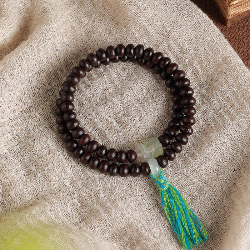 Bodhi Seed Bracelet 7mm Double Loop Vintage Style