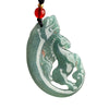 Year Of The Horse Dragon Jade Luck Necklace Pendants