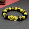 FengShui PiXiu Wealth Bracelet with Gold Tone Accents
