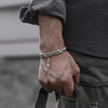 Men's Twisted Braided Cuff Bracelet, Vintage Open Bangle