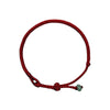 Red String Jade Connection Bracelet, Woven Cord