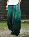 Women's Wide Leg Pants With Pockets, Printed Harem Trousers