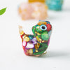 Crystal Chip Resin Cat Figurine Desktop Ornament