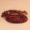 Blood Amber 108 Bead Mala Necklace