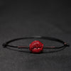 Cinnabar Braided Bracelet with Pixiu, Lotus and Koi Symbols