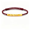 999 Gold Sugar Cube Braided Bracelet