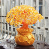 Citrine Money Tree Gemstone Ornament - Feng Shui for Prosperity