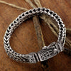 Retro Woven Copper Bracelet with Ornate Clasp