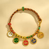 Five Wealth Gods Braided String Bracelet