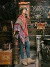 Tibetan Shawl Soft Warm Knitting Cloak Winter Tibetan Tassel Scarf